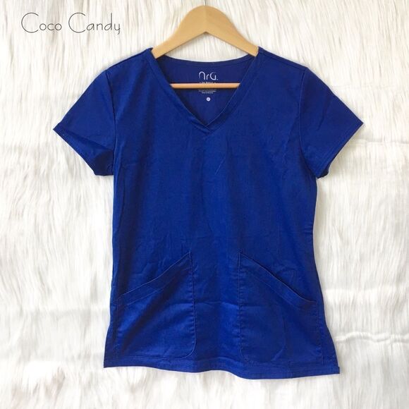 🔃NRG By Barco Two Pocket V Neck Scrub Top - Picture 3 of 6